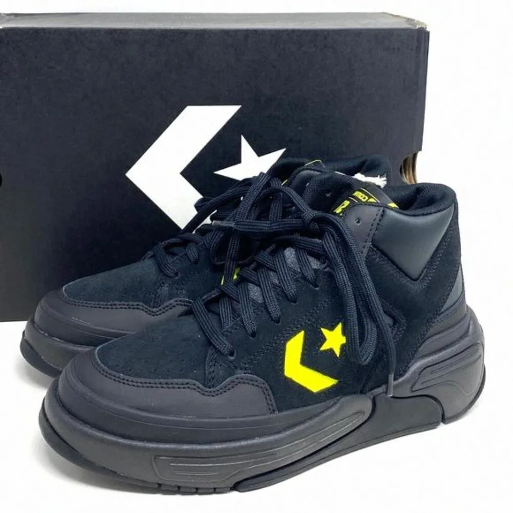 Converse Weapon CX Shoes Women Size Mid Top Black A03230C Sneakers Suede Leather